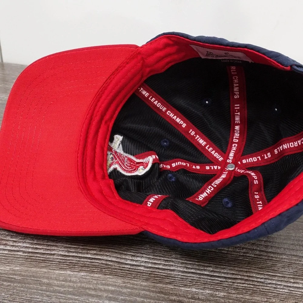 St. Louis Cardinals Hat Cap Strap Back Baseball Busey Bank SGA Stadium Giveaway‎